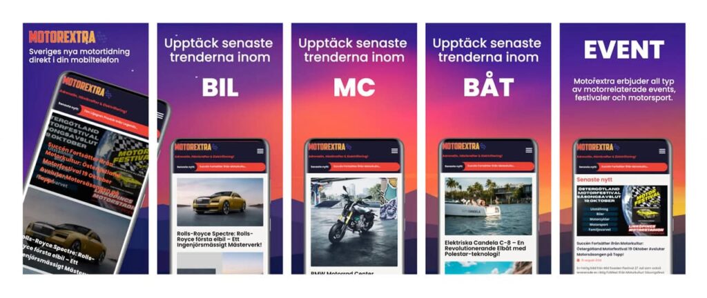 Motorextra lanserar i hela Skandinavien i Norge, Danmark & Finland direkt i Appstore och Google Play med plattformen kompatibel på 9 Språk och Hundratusentals Läsare!
